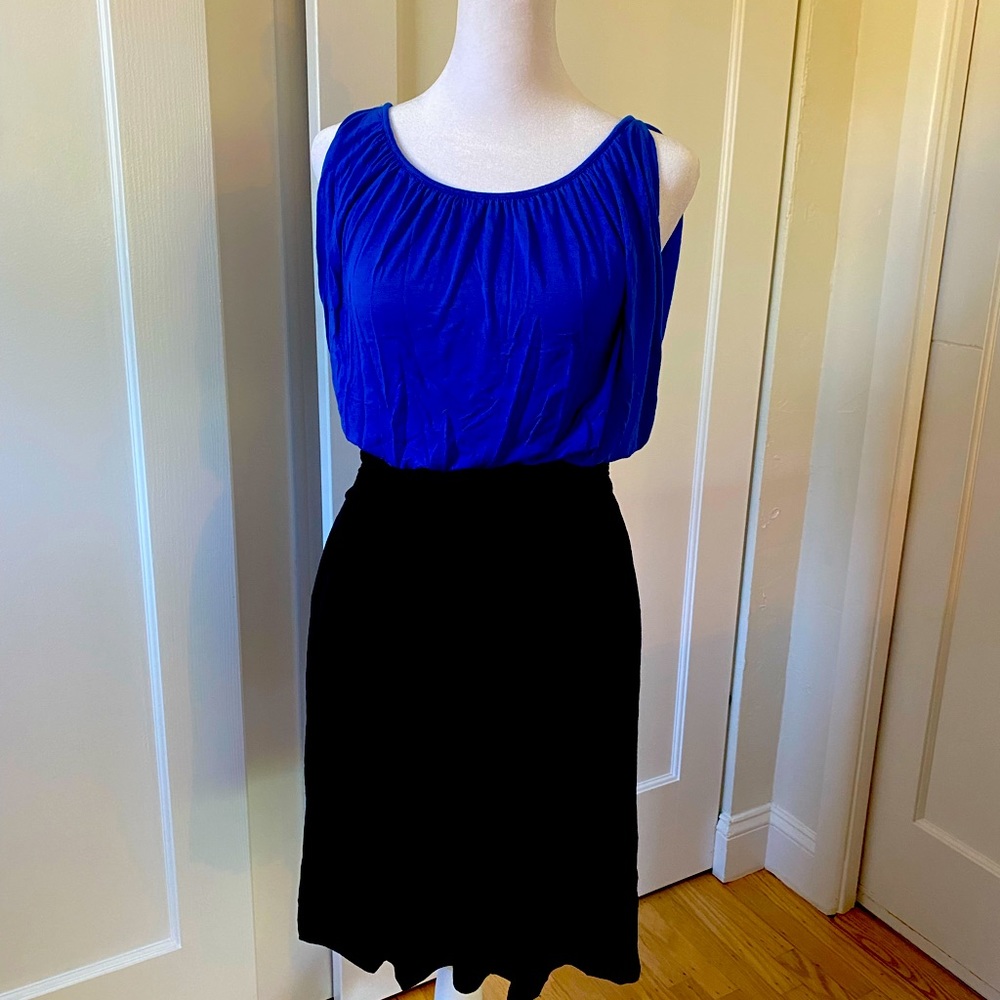 Express blue and black dress size XS but fits like an S